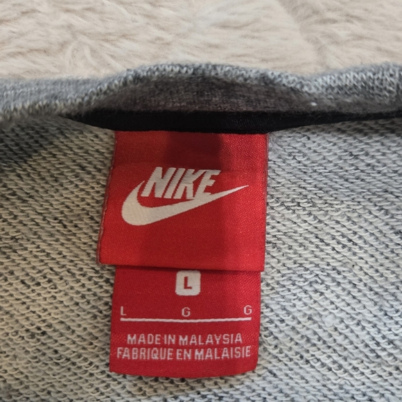 Nike Ohio State University Heathered Gray and Black Crewneck, Size Large - Picture 2 of 7